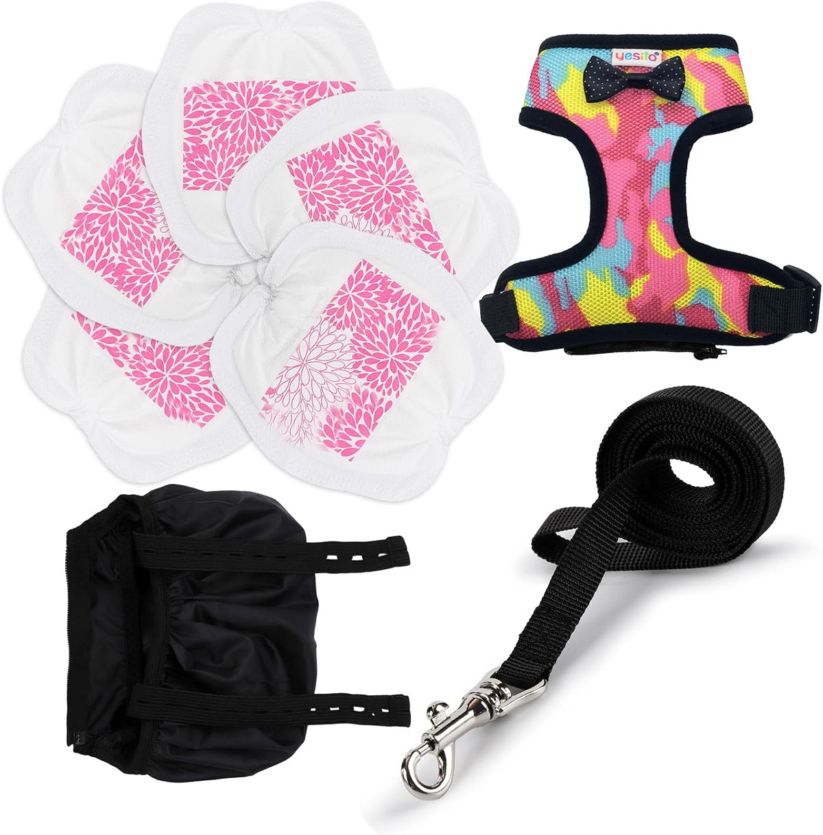 Adjustable Chicken Harness Diaper - Small / Camouflage pink