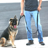 Max and Neo Double Handle Traffic Dog Leash, Reflective - 6 FT / Black - image 2