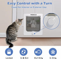 Wordcam X-Large Robust Cat Door for Interior/Exterior - White / Large - image 3