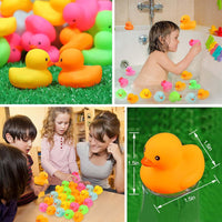 50pcs Mini Rubber Ducks Bath Toys - 100 - image 2