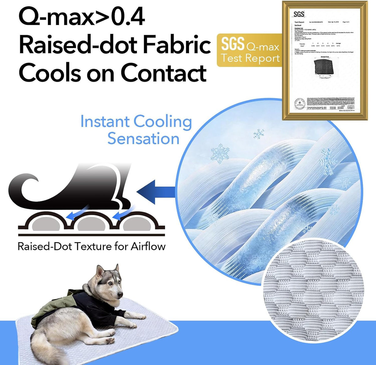 Large Dog Cooling Mat 46"x36", Washable Waterproof Non-Slip, L – Essentials for Dogs - Large 46"x36" - image 2