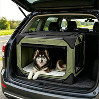 Collapsible Dog Crate for Large Dogs 36 Inch - Green / 42.0"L x 31.0"W x 31.0"H - image 2
