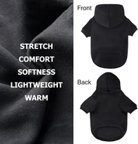 Dog Basic Hoodie Soft Dog Clothes Cold Weather Sweaters for Medium - Black / XL (Back: 24.8",Chest: 33.86", 35-55lbs) - image 4