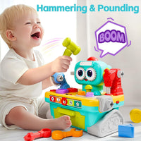 iPlay, iLearn Toddler Musical Workbench Toy, 1 Year Boy Gift - image 3