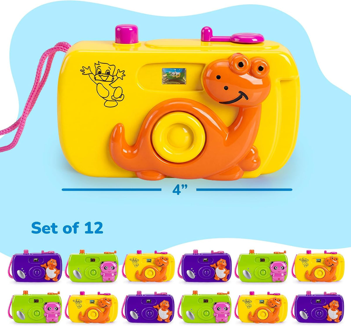 ArtCreativity Kids Camera Toy Set with Images in Viewfinder Pretend - image 3