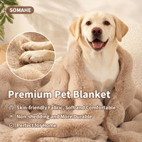 SOMAHE Soft Faux Fur Cat Blanket, Washable - 39"L x 31"W Inches / Latte Coffee - image 2