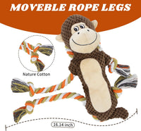 Squeaky Monkey Dog Toy for Large Dogs – Essentials for Dogs - Monkey Shape - image 3