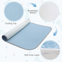 Buvlnee Summer Dog Cooling Mat - Blue / 27x22in - image 2
