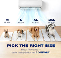 Cooling Dog Mat Large, Breathable 3D Mesh No-Gel Pad - Gray / 29" * 18" - image 3