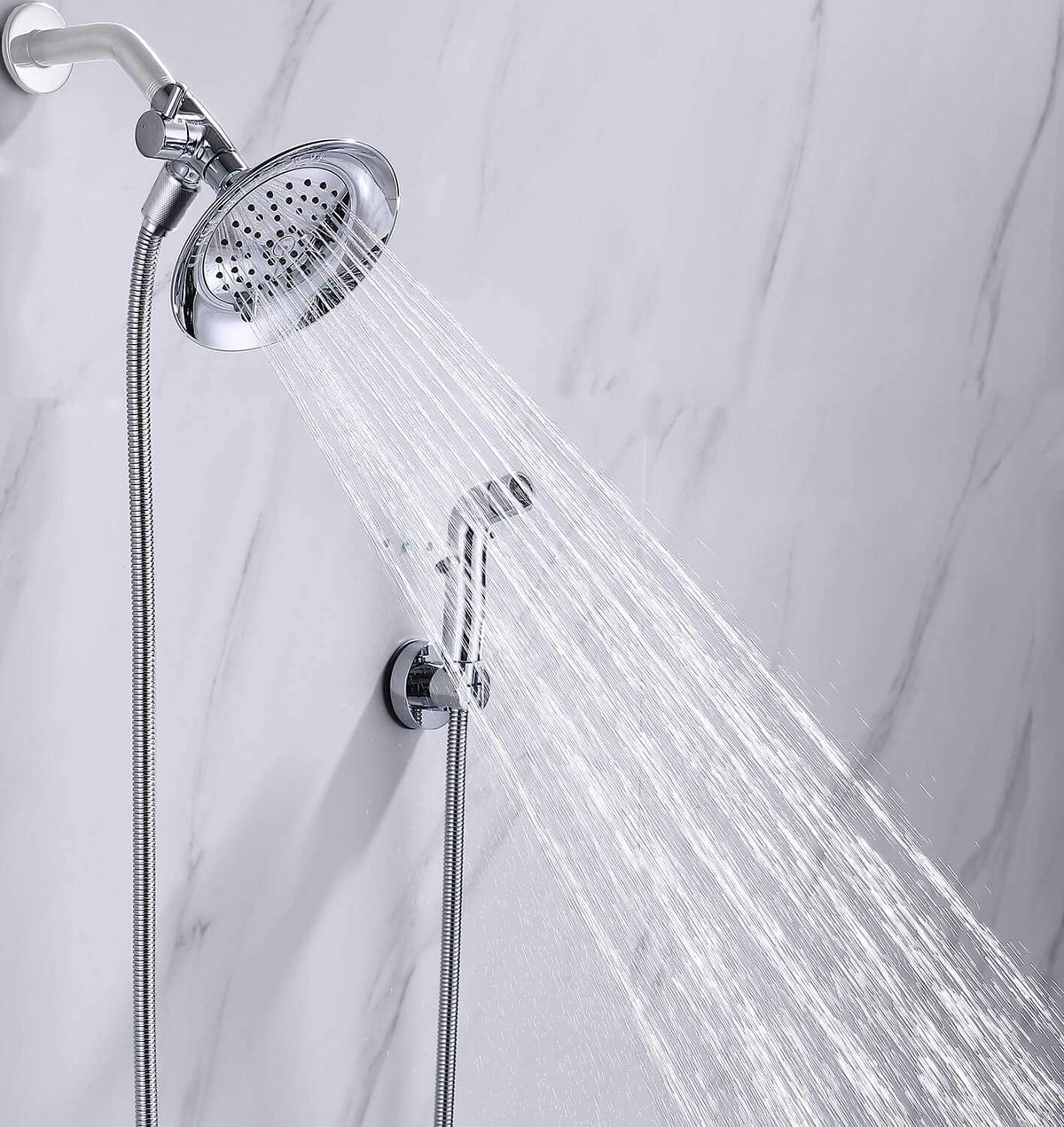 G-Promise 2 Mode Dog Shower Attachment with Extra Long Hose Adhesive - 78 Inch Hose / Chrome - image 4