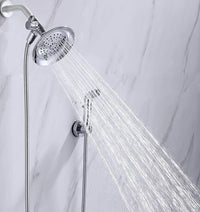 G-Promise Dog Shower Sprayer Attachment for Fast and Clean Pet Showering, Multifunctional Shower, Metal Diverter, 118 Inch Extra Long Hose, No Drill Hook, Dog Washing-Bathroom (Chrome)