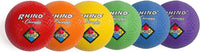Champion Sports Rhino Playground Balls 8.5"D, Two Ply - 8.5" Assorted Colors (6 Set)