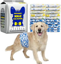 Dono Dog Diapers Male, Disposable Male Dog Wraps 60ct - Large / 30.0