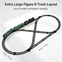 Electric Train Sets for Boys Girls Metal Alloy Christmas Trains Toys - Black Electric Train Luxury - image 3