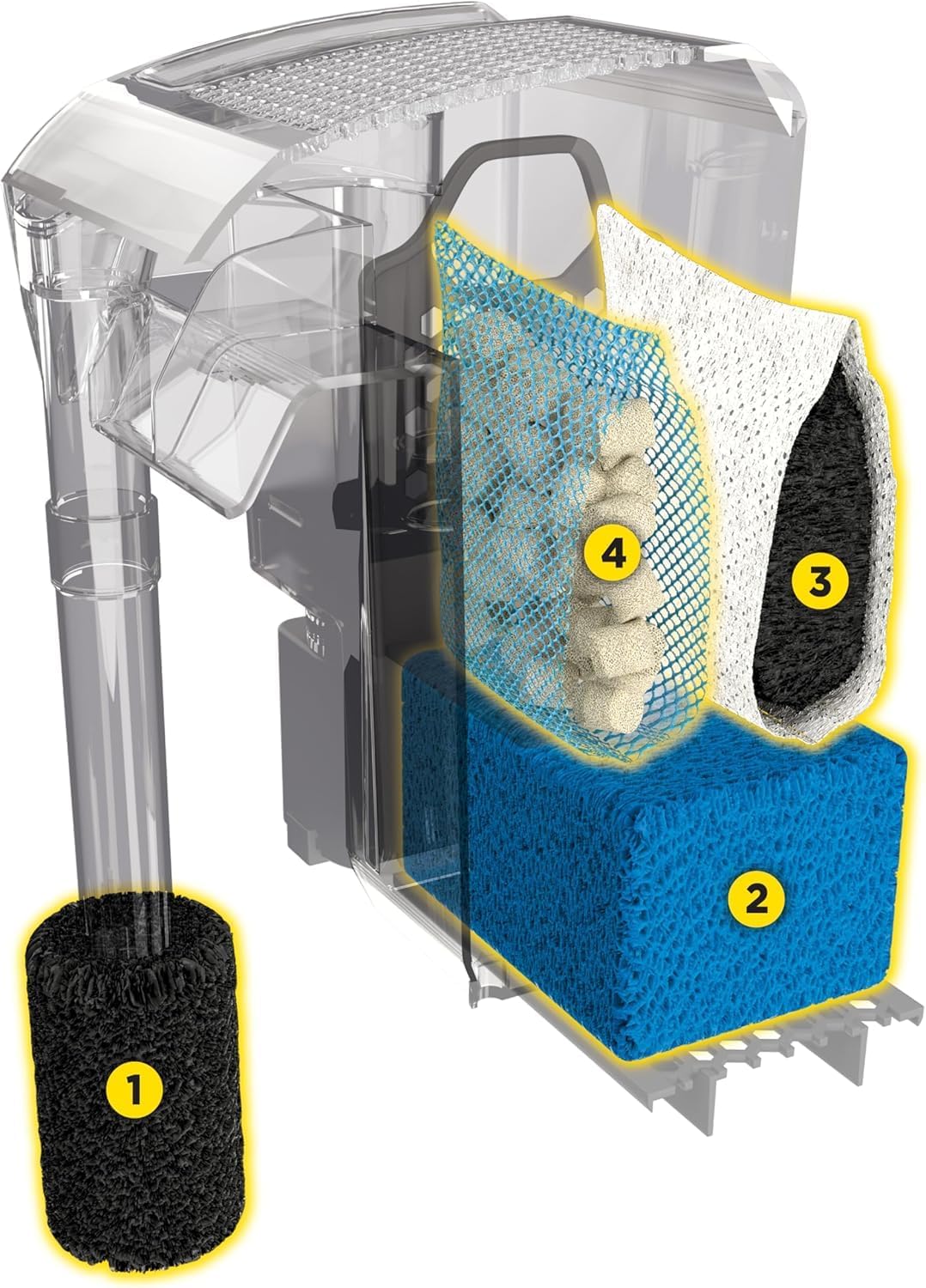 Fluval AquaClear Fish Tank Power Filter for 20 - image 3