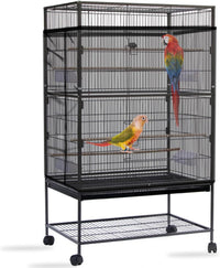 Bird Cage Seed Catcher, Large Bird Cage Cover - Black