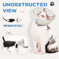 Supet Soft Air Mesh Cat Recovery Cone Alternative for Small Kittens, Lightweight Anti Scratch Head Cone
