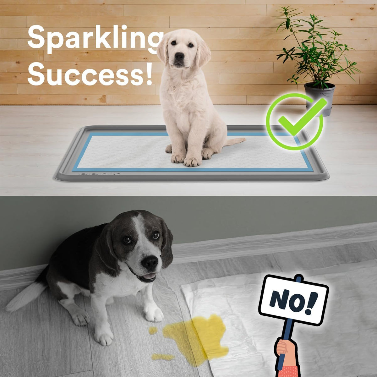 Pee Pad Tray Holder for Dogs - Small / Gray - image 2