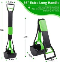 36“ Large Dog Pooper Scooper for Large Dogs Heavy Duty - 36-inch(Green) - image 3