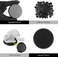 FIGURESLAB 100 black textured plastic miniature bases in 7 sizes - view 9