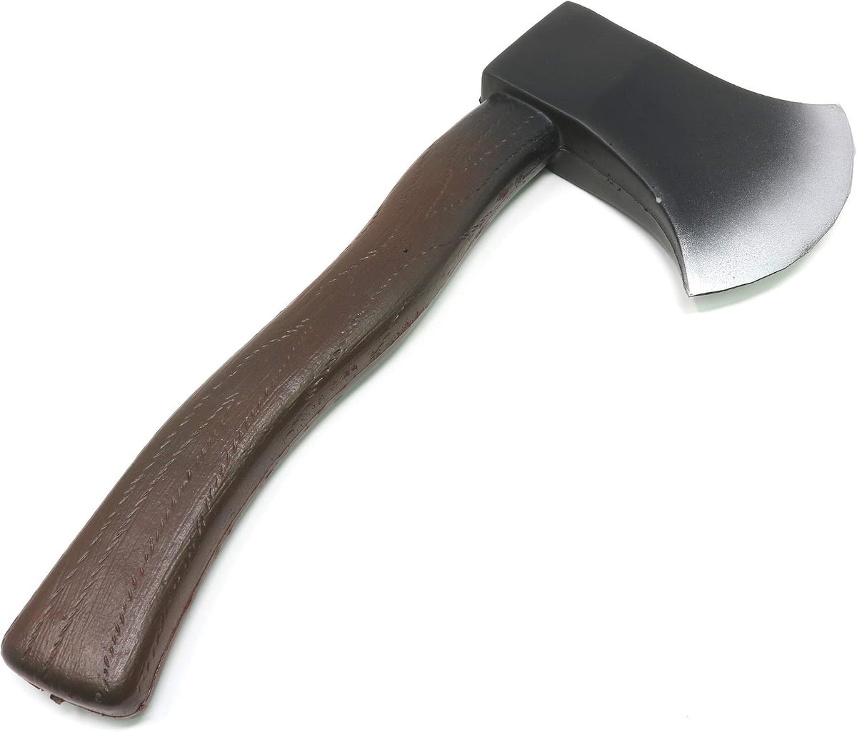 Skeleteen foam toy axe costume prop with a wood-look finish - view 2