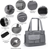Cat Carrier, Dog Carrier, Pet Carrier - Grey - image 3
