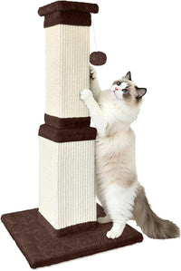 Cat Scratching Post for Indoor Cats - Brown / Scratcher only
