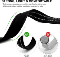 Reflective Dog Collar, Neoprene Padded Small Dog Collar, S - Medium (Pack of 1) / 5#Black（with AirTag Holder） - image 4