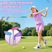 TERRAMUS Upgraded Kids Toy Golf Set with Dinosaur Automatic Golf - Pink - image 3