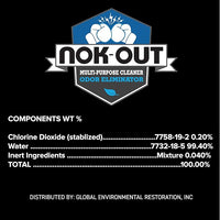 NOK OUT Odor Remover, Pet Deodorizer and Cleaning Spray, Made in the USA, 32 Fluid Ounce Spray, 4-Pack