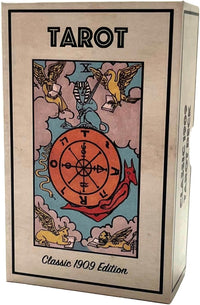 Classic 1909 Tarot Deck – Vintage Reproduction Tarot Cards with Original 1909 Artwork – Linen