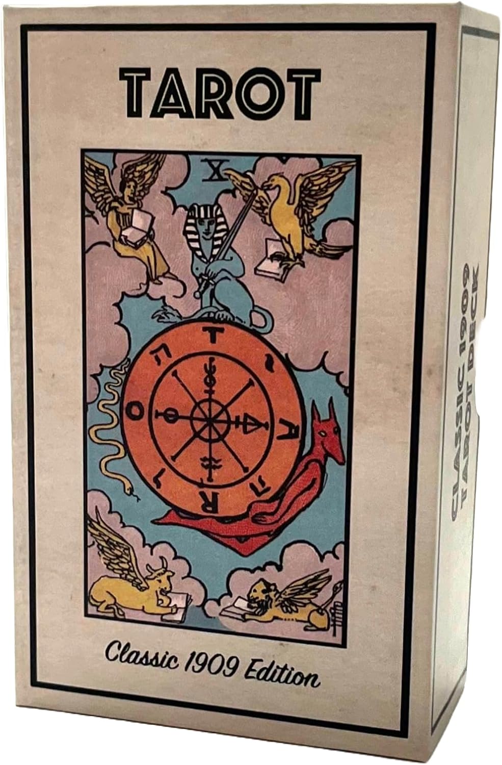 Classic 1909 Tarot Deck – Vintage Reproduction Tarot Cards with Original 1909 Artwork – Linen