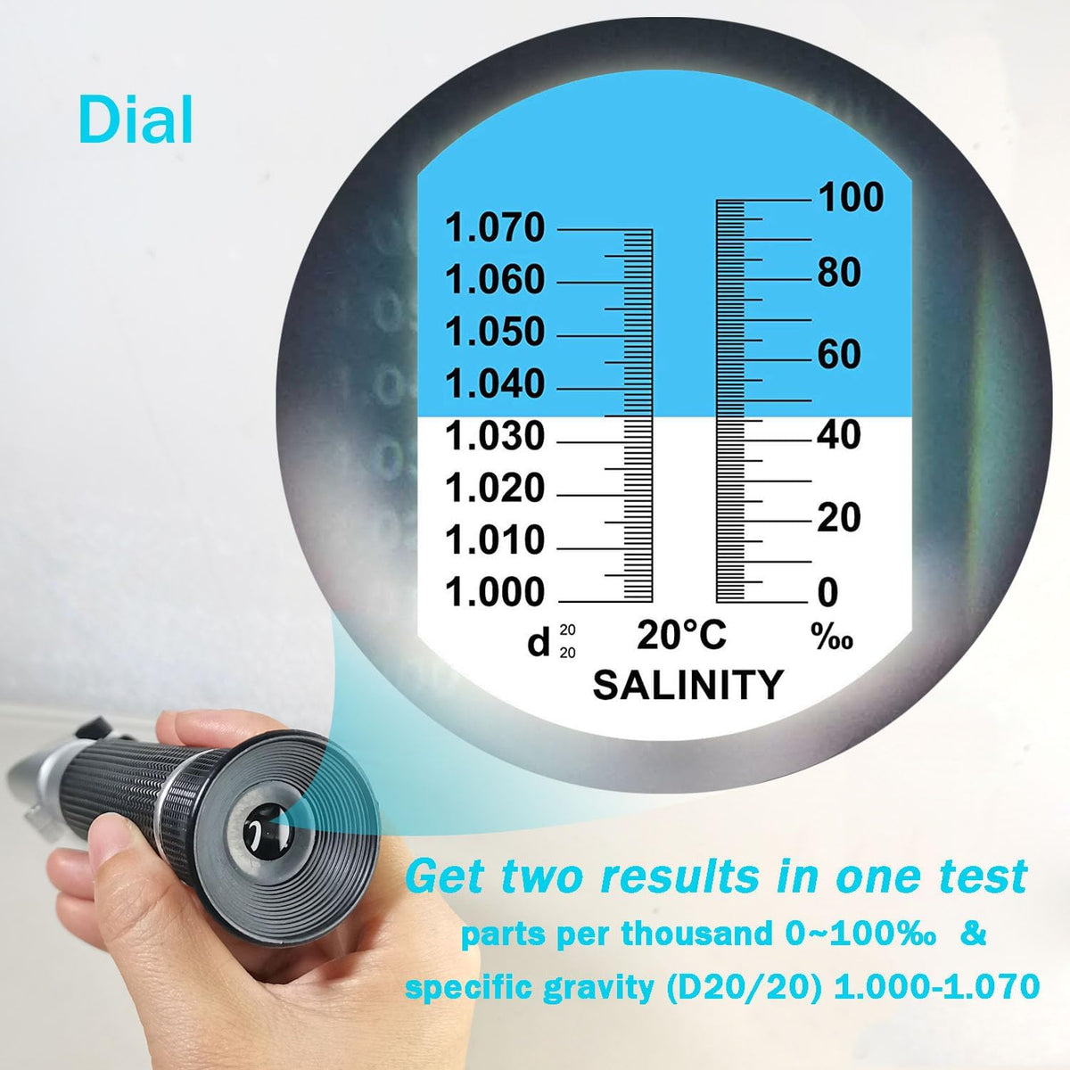 Agriculture Solutions Salinity Refractometer for Seawater and Marine - image 4