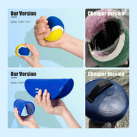 EVERICH TOY Toss and Catch Ball Game Set - Dark Blue Yellow / 2 Paddles 2 Balls - image 4