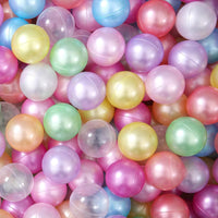 Ball Pit Balls for Toddlers, Crush Proof - Round - 10 Pearl Colors / 200 balls