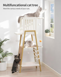 Modern Cat Tree, Big Hammock - White - image 3