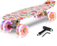 Skateboards, 22" Complete Skateboard - Flower