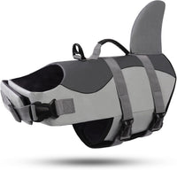 ASENKU Dog Life Jacket, Pet Safety Vest for Swimming & Boating - Large / Grey - image 2