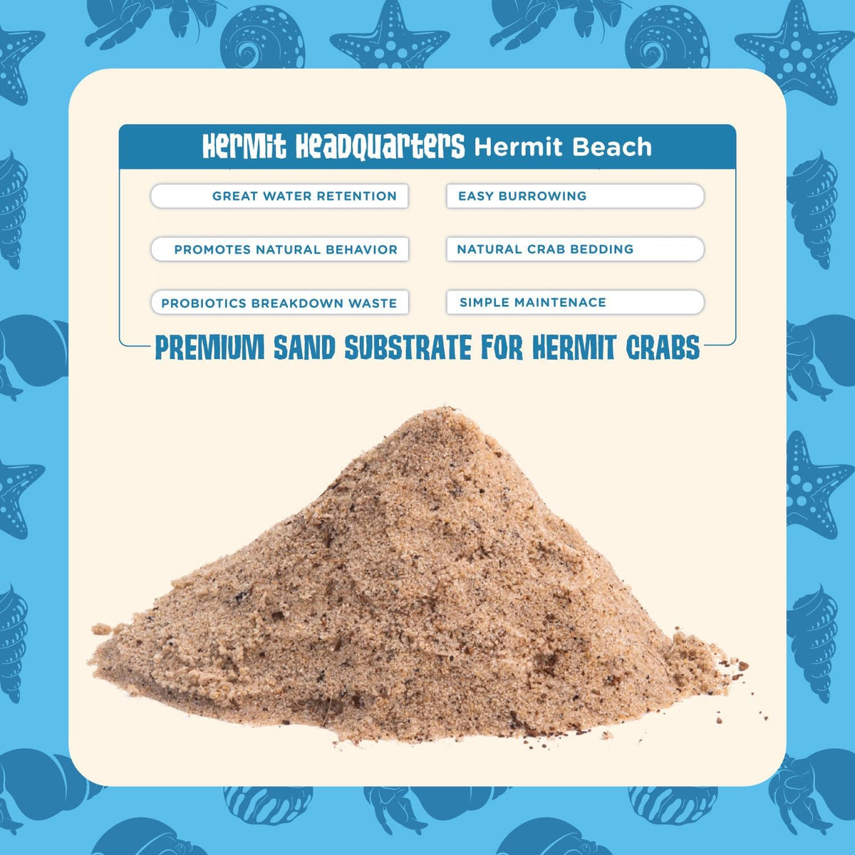 Fluker's All Natural Premium Hermit Crab Sand Substrate - 12 LBS - image 2