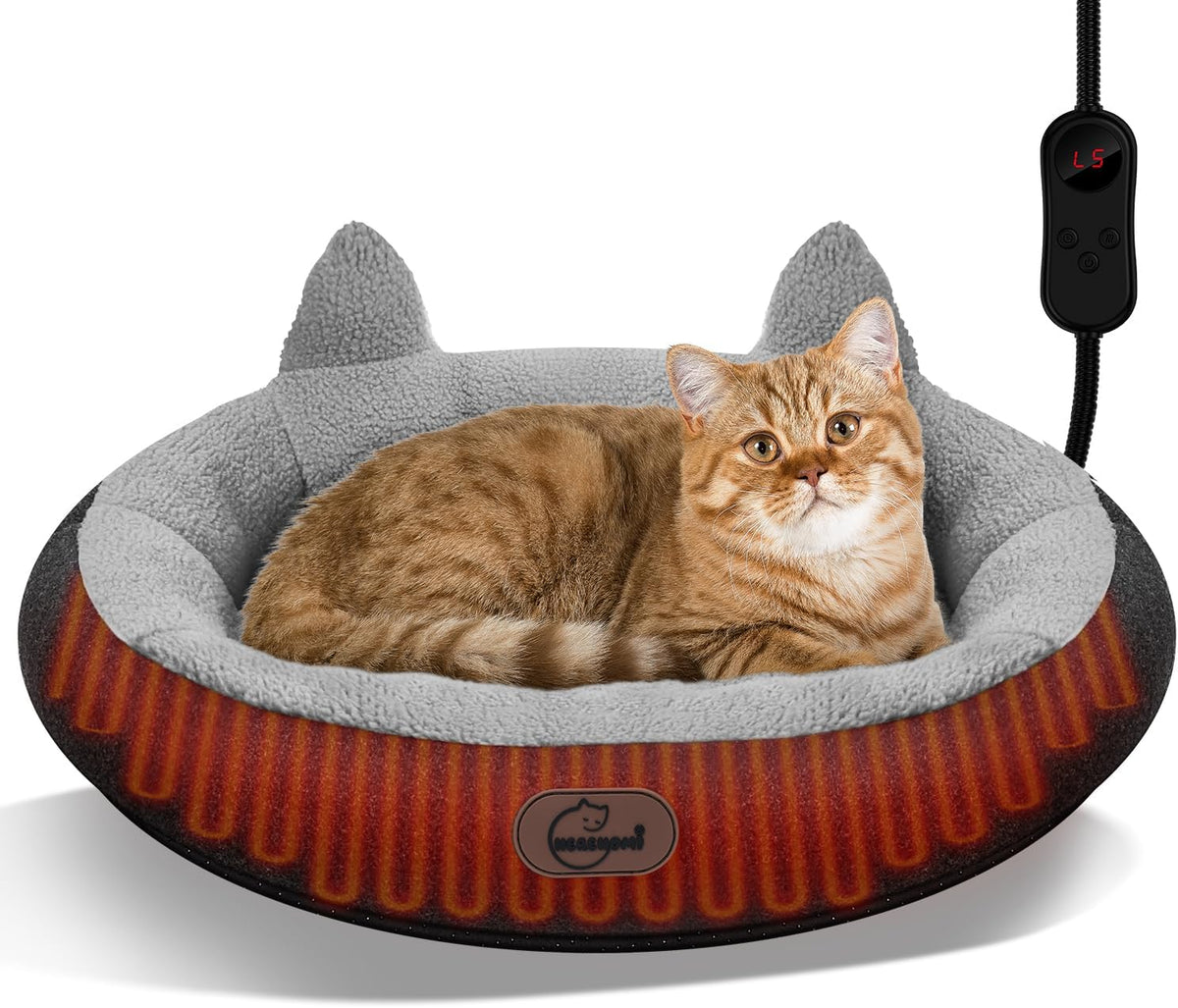 Heated Cat Bed for Small Size Cats
