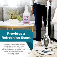 Steam & Go Deminerilized Water - Multi-Surface Cleaner for Steam Cleaners, Hardwood Floors, Kitchens, & Bathrooms - Germ-Killing Formula - Hotel California Scent - 32 Ounces (Pack of 18)