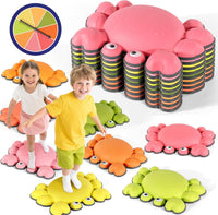 TOPNEW crab balance stepping stones for kids in bright colors, set of 6 - view 5