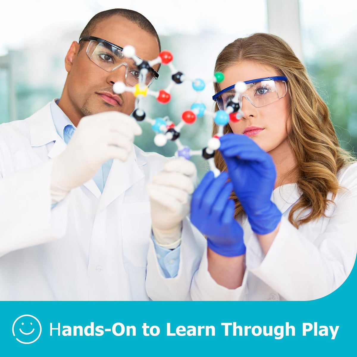 YCHOULEK 444 piece molecular model kit with atoms and bonds for organic chemistry - view 7