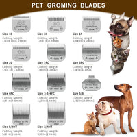 10# Grooming Ceramic Pet Clipper Blades Compatible with Andis & Oster - Silver / 5/8HT 16mm - image 4
