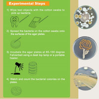 Bacteria Science Kit: Top Science Fair Project Kit. Prepoured LB-Agar - image 4