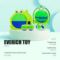 EVERICH TOY Toss and Catch Ball Game Set - Dark Blue Green-a / 2 Paddles 2 Balls - image 2