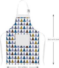 Aurya kids apron and chef hat set in light blue with front pocket and adjustable strap - view 25