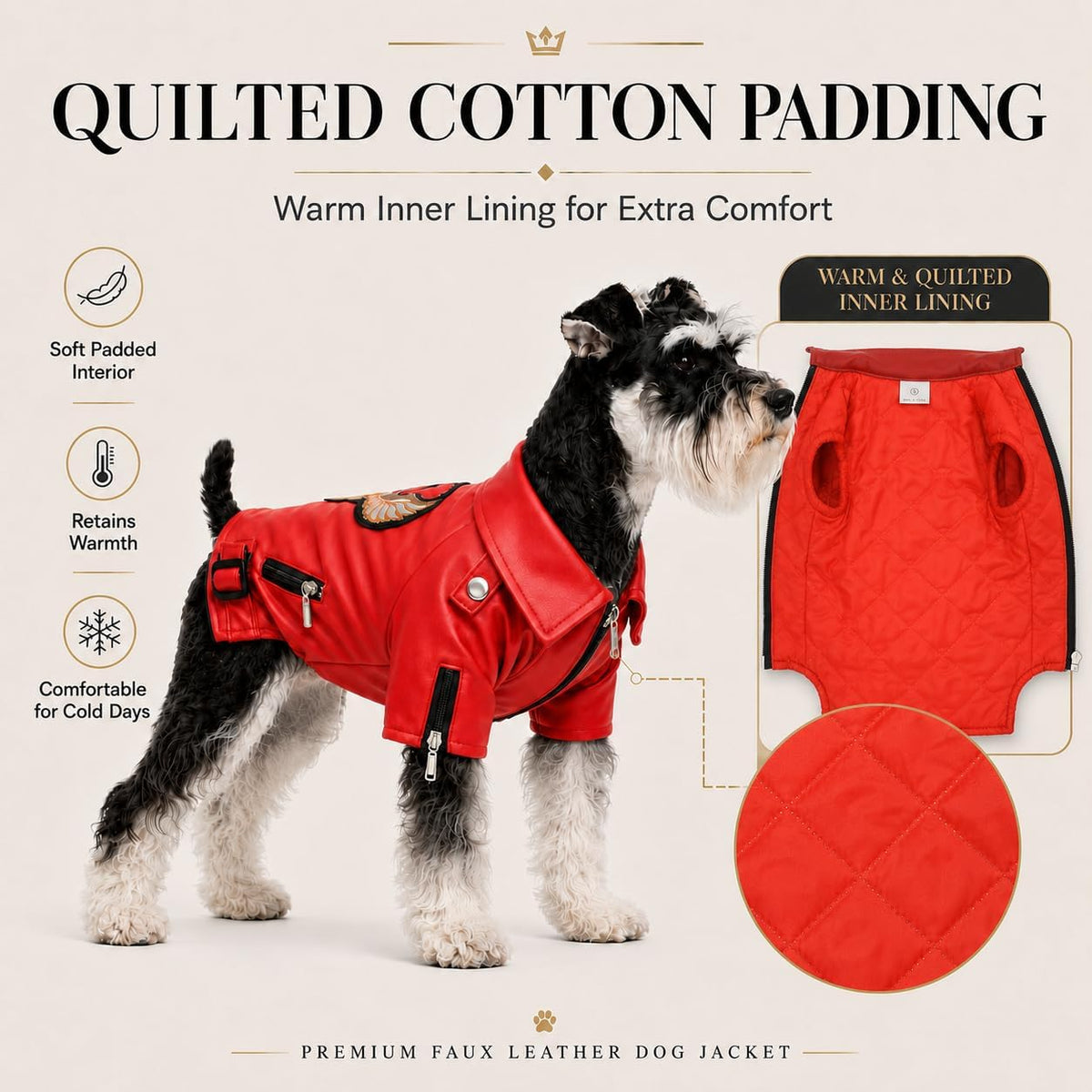 Lovelonglong Cool Dog Leather Jacket - image 2