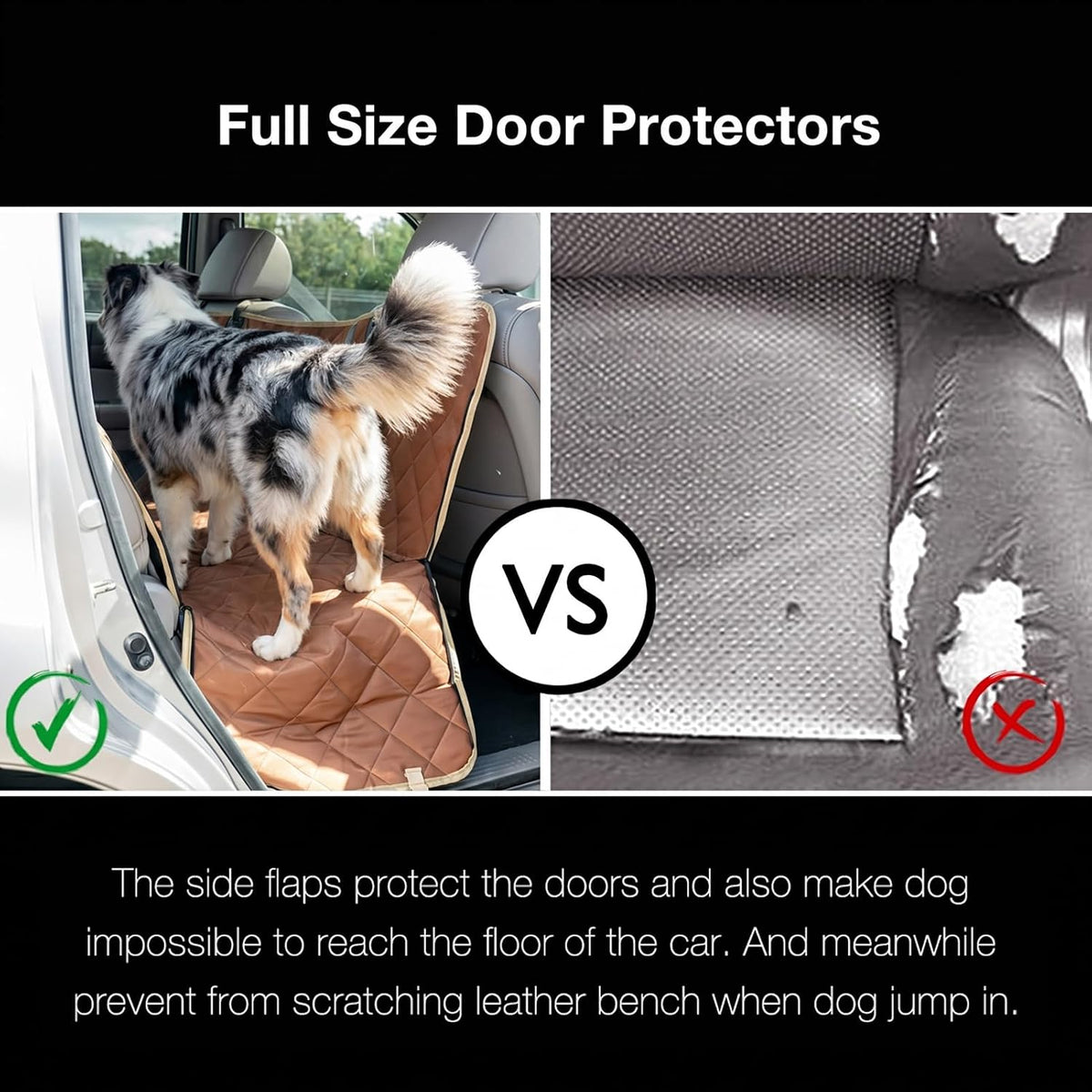 56"Wx60"L Dog Car Seat Cover for SUV & Truck - Standard / BROWN - image 4