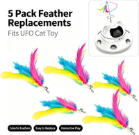 Telescopic Feather Decor Parts - Yellow, purple, blue - image 4